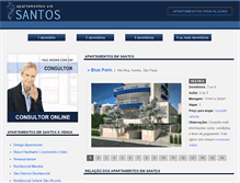 Tablet Screenshot of apartamentosemsantos.com.br